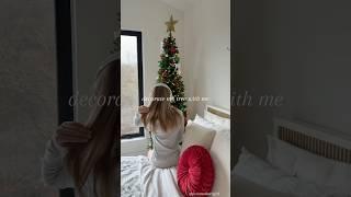 Decorate my Christmas tree with me️ #christmas #aesthetic #cleangirl #itgirl #fyp #viral #decor