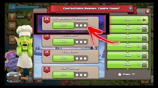 Level 24 Easy Method Controllable Heroes: Cookie Chaos Clash Of Clans  TOY WORKSHOP TAKEDOWN COC