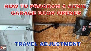 How to set Travel limits on a Genie Garage door opener