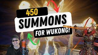 All In For SUN WUKONG With 450 Summons! | Watcher of Realms