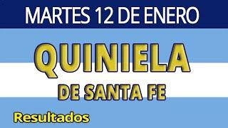 Resultados del sorteo de la Quiniela de Santa Fe del martes 12 de Enero