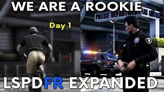 First Day as a Rookie! Realistic Career Mode - LSPDFR Expanded Mod is Awesome!