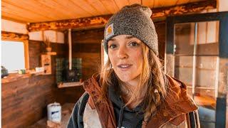 ALONE on My OFF-GRID Property – Building Through Winter