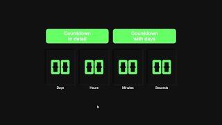 Creating a countdown timer with html,css and jquery