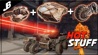 Heating up players with 155% Extra Damage, Aurora Laser, Claw & Photon Combo - Crossout Gameplay