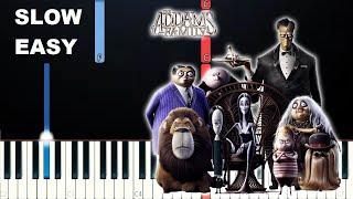 The Addams Family Theme (SLOW EASY PIANO TUTORIAL)