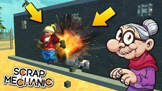 БАБА ЗИНА СБЕГАЕТ ИЗ ТЮРЬМЫ !!! РЕАЛЬНАЯ ЖИЗНЬ в Scrap Mechanic !!!