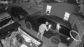 Suspect in three car burglaries attempts fourth before property owner scares him off