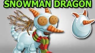 SNOWMAN DRAGON Review in Dragon City Level Up Fast and Attacks