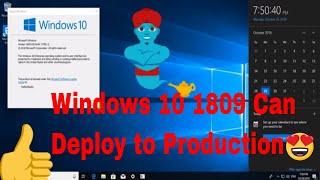 What is new in windows 10 version 1809 for IT Pros - #Windows 10 1809