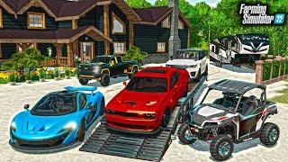 BUILDING $4,999,999 ELMCREEK MANSION! (SUPERCARS AND TOYS) | FS22