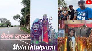 ਪੈਦਲ ਯਾਤਰਾ mata chintpurni ( 2024 ) hoshiarpur to chintpurni ( Ajay nagpal ️