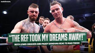 "We Need An Immediate Rematch!" - Paddy Donovan, Lewis Crocker & Eddie Hearn Talk Controversial End