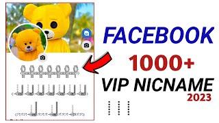 Facebook stylish nickname 2023 | facebook style nicname change | how to make fb vip account 2023