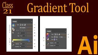 How to use the gradient tool in Adobe Illustrator CC 2022 - Class 21