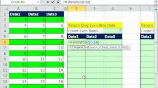 Excel Magic Trick 622: Array Formula to Return Even Row Data Only