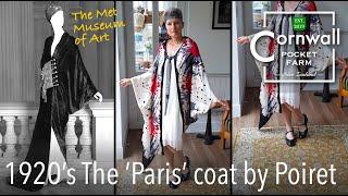 1920s 'Paris' coat by Poiret | Sewing DIY from saree | The Met | Vintage retro style | 1920s fashion