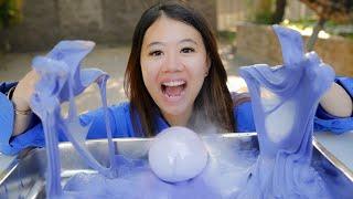 CAMPUR SLIME DENGAN DRY ICE!! WOW JADINYA GELEMBUNG BESAR!!