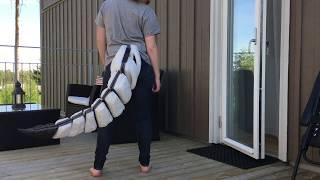 Super motion segmented fursuit foam tail