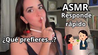 ASMR ESPAÑOL / Te hago una ENTREVISTA muy RARA Y RANDOM… FINAL INESPERADO