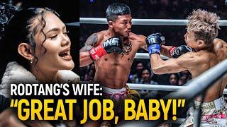 Rodtang's Wife Went CRAZY During Rodtang vs. Takeru 