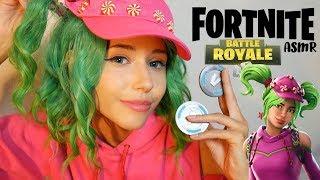 ASMR FORTNITE COSPLAY - Zoey pt.4  Eating, Whispering, Tapping, Sk, Sounds 