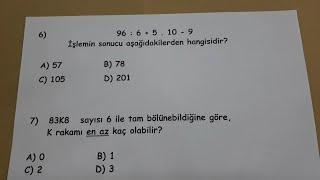 6.sınıf matematik 1.dönem 1.yazılı @Bulbulogretmen  #matematik #6sınıf