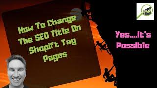  How To Change The SEO Title On Shopify Tag Pages