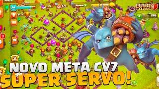 SUPER SERVO TÁ MUITO FORTE NO CV7! CLASH OF CLANS