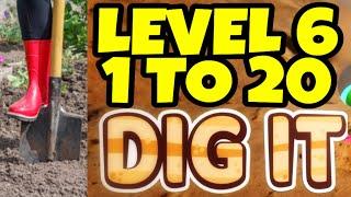 Dig it | Dig This | Level 6 |Tricky Levels | Stages 1 to 20 / 21| Walk through