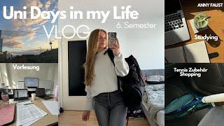 uni week in my life | 9am vorlesung - gym - study | 6. Semester