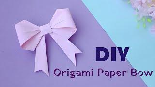 Easy Paper Bow | Origami - How to fold a paper Bow/Ribbon ︎ Paper Kawaii