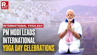 PM Modi Live: PM Performs Yoga In Andhra Pradesh's Visakhapatnam