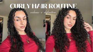 CURRENT CURLY HAIR ROUTINE // 3B-3C curls