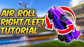 The FASTEST Way To Learn Directional Air Roll In Rocket League! Air Roll Right/Left Tutorial (TIPS)