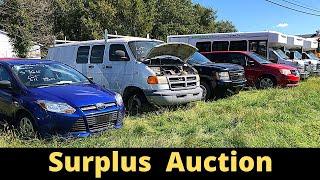 State Vehicle Surplus Auction Preview and Selling Prices