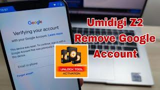 Umidigi Z2, Remove Google Account Bypass FRP. Unlocktool.