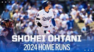 2024 оны өнөөг хүртэл Shohei Ohtani гэрийн гүйлт бүр  | 大谷翔平