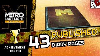 Metro Last Light Redux - PUBLISHED - All 43 Diary Page Locations - Achievement/Trophy Guide