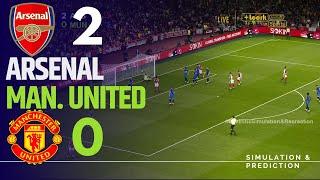 ARSENAL 2-0 MANCHESTER UNITED • Highlights • Premier League 24/25 | Simulation/Recreation