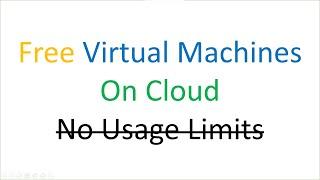 Always Free Virtual Machines in Cloud