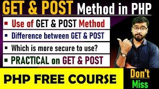 PHP Tutorial - GET and POST Method in PHP | PHP Methods | PHP Tutorial #php