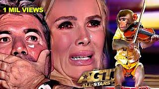 First Monkey to Play an INSTRUMENT on AGT! Emotional Audition | Everyone Tears #agtmagic #viralvideo