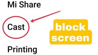MIUI 13 Fix Screen Cast Black Screen showing on Android TV in Redmi Xiaomi 10 note 10 , 10i 10t pro