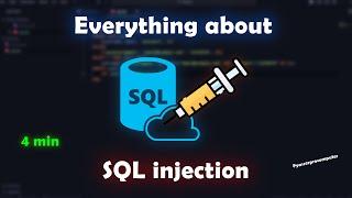 Everything You need to Know about SQL injection (in 4 min)