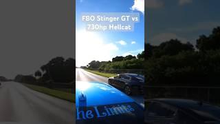 Stinger GT vs Hellcat #dodgesrt #automobile #srt #speed #trending #tothelimits #shorts #kia