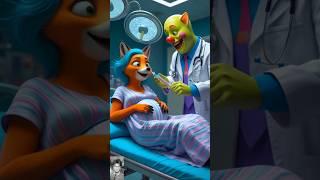  Clown Chaos: Fox Gets Glitter Injection, Becomes Rainbow Fury! #fox #shorts