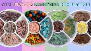 ASMR SATISFYING PLATTER COMPILATION | NO TALKING, SATISFYING SOUNDS, SMOOTH CANDY POURS