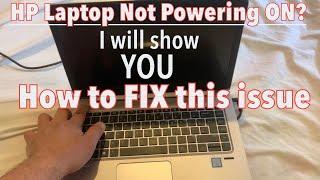 FIXED: HP Laptop Won’t Turn On | Hard Reset HP Notebook With Fixed Battery