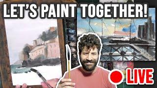 Let's Paint 2 Scenes Together! LIVE 